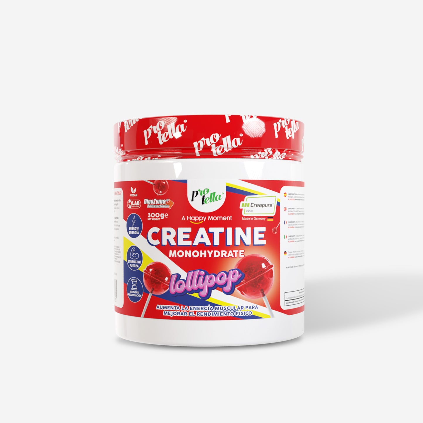 Flavoured CREATINE - Lollipop Monohydrate - Protella South Africa
