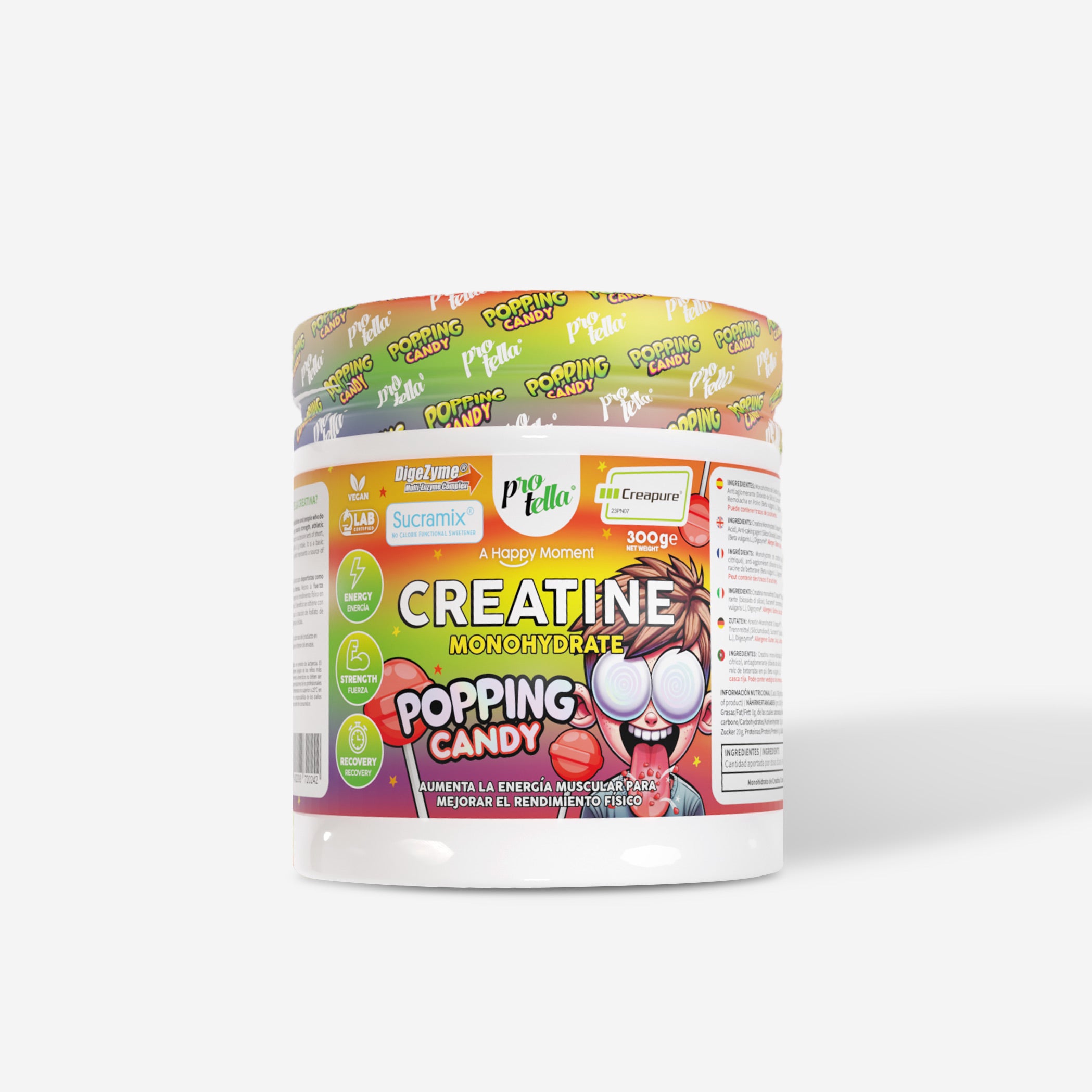 Flavoured CREATINE - Popping Candy Monohydrate - Protella South Africa